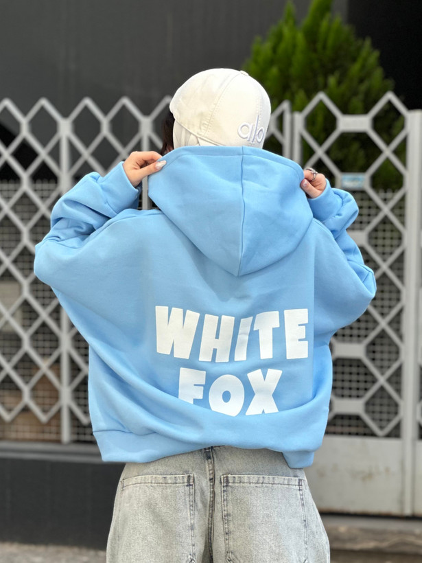 سویشرت آبی پاستیل FOX