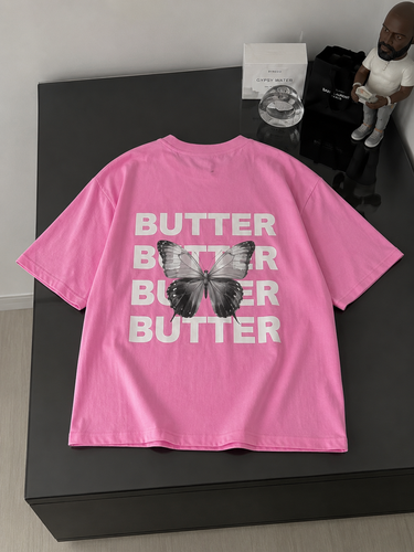 تیشرت صورتی BUTTER